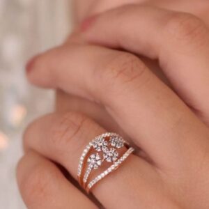 Floral Diamond Bloom Ring