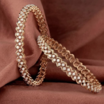 Heart Blossom Diamond Bangles