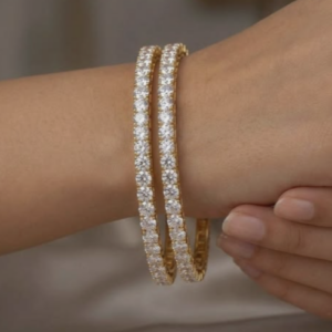 Classic Solitaire Diamond Bangles